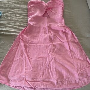 Pink Strapless Dress
